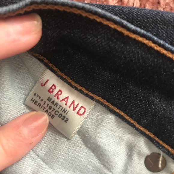 J Brand Dark Wash Flare Jeans - Picture 6 of 8